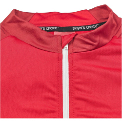 DERBYSTAR Madrid 1/4-Zip Sweatshirt rot/weiß 3XL