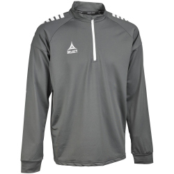 Select Spain 1/4-Zip Sweatshirt Kinder grau/weiß 164
