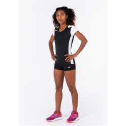 JOMA Record II Laufshirt Damen 102 - schwarz/weiß S