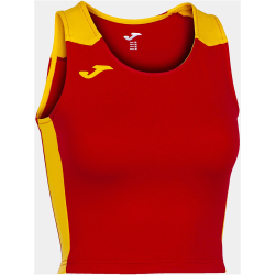 JOMA Record II Crop-Top Mädchen 609 - rot/gelb 164
