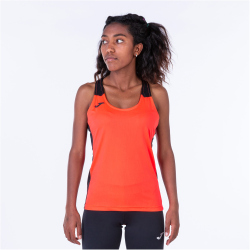 JOMA Record II Tanktop Damen 041 - korall/schwarz M