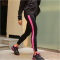 JOMA Ascona Leggings Mädchen 118 - schwarz/fluorrosa 104/116
