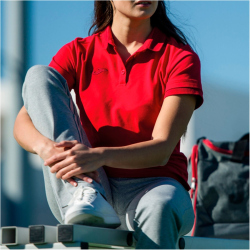 JOMA Bali II Poloshirt Damen 600 - rot S