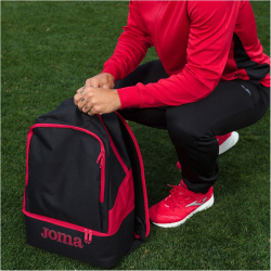 JOMA Estadio II Rucksack 106 - schwarz/rot