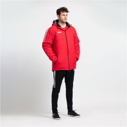 DERBYSTAR Hyper Stadionjacke rot/weiß 3XL