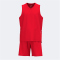 JOMA Olimpiada Basketballtrikot + Shorts Set Kinder 600 - rot 116