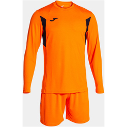 JOMA Winner langarm Torwarttrikot + Shorts Set Kinder 881 - orange/schwarz 104
