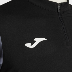 JOMA Elite XI 1/2-Zip Laufshirt 110 - schwarz/antrazith S