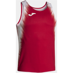 JOMA Elite XI ärmelloses Laufshirt Kinder 602 - rot/weiß 152