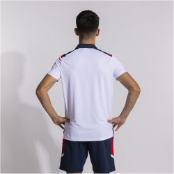 JOMA Toledo Poloshirt Kinder 203 - weiß/marineblau 164