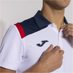 JOMA Toledo Poloshirt Kinder 203 - weiß/marineblau 164