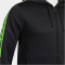 JOMA Olimpiada Kapuzen-Trainingsjacke Kinder 117 - schwarz/neongrün 104