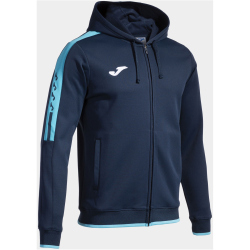 JOMA Olimpiada Kapuzen-Trainingsjacke 342 - marineblau/türkis L
