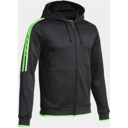 JOMA Olimpiada Kapuzen-Trainingsjacke 117 - schwarz/neongrün L