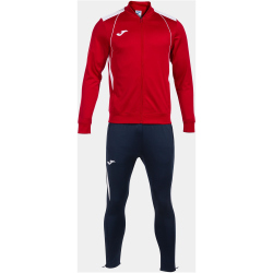 JOMA Championship VII Trainingsanzug Kinder 602 - rot/weiß 140