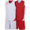 JOMA Kansas Basketballtrikot + Shorts Set 602 - rot/weiß S