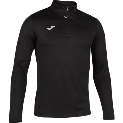 JOMA Combi Running 1/2-Zip Laufshirt Kinder 100 - schwarz 152