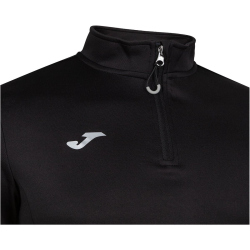 JOMA Combi Running 1/2-Zip Laufshirt Kinder 100 - schwarz 152