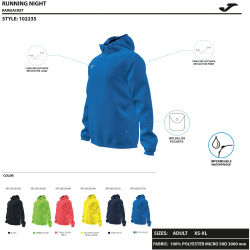 JOMA Combi Running Regenjacke 020 - flourgrün S