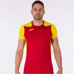 JOMA Record II Laufshirt Kinder 609 - rot/gelb 128/140