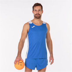 JOMA Record II ärmelloses Laufshirt Kinder 702 - royalblau/weiß 152