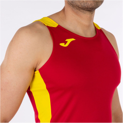 JOMA Record II ärmelloses Laufshirt Kinder 609 - rot/gelb 152