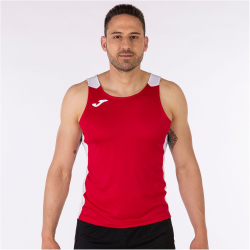 JOMA Record II ärmelloses Laufshirt Kinder 602 - rot/weiß 152