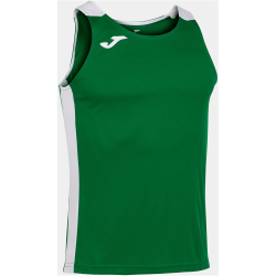 JOMA Record II ärmelloses Laufshirt Kinder 452 - grün/weiß 152