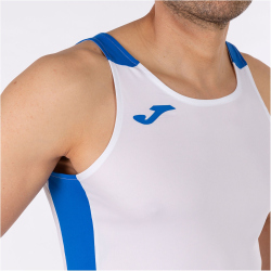 JOMA Record II ärmelloses Laufshirt Kinder 207 - weiß/royalblau 152