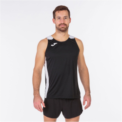 JOMA Record II ärmelloses Laufshirt Kinder 102 - schwarz/weiß 152