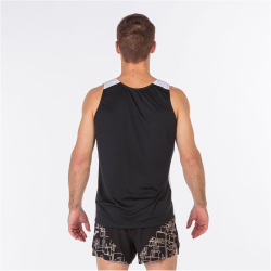 JOMA Record II ärmelloses Laufshirt Kinder 102 - schwarz/weiß 152