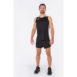 JOMA Record II ärmelloses Laufshirt Kinder 102 - schwarz/weiß 152
