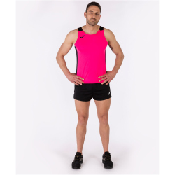 JOMA Record II ärmelloses Laufshirt Kinder 031 - neonrosa 152