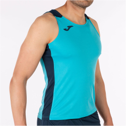 JOMA Record II ärmelloses Laufshirt Kinder 013 - neontürkis 152