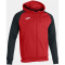 JOMA Academy IV Kapuzen-Trainingsjacke Kinder 601 - rot/schwarz 80