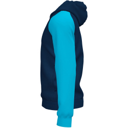 JOMA Academy IV Kapuzen-Trainingsjacke 342 - marineblau/türkis M