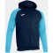 JOMA Academy IV Kapuzen-Trainingsjacke 342 - marineblau/türkis M