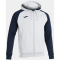 JOMA Academy IV Kapuzen-Trainingsjacke 203 - weiß/marineblau M