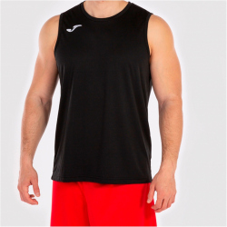 JOMA Combi ärmelloses Basketballshirt Kinder 100 - schwarz 128/140