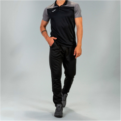 JOMA Combi Poloshirt Kinder 111 - schwarz/grau 104