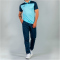 JOMA Combi Poloshirt 353 - himmelblau/marineblau S