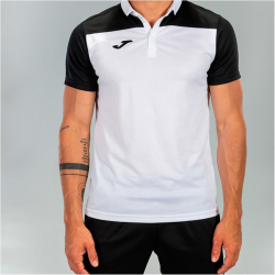 JOMA Combi Poloshirt 201 - weiß/schwarz S