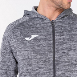 JOMA Menfis Kapuzen-Trainingsjacke Kinder 150 - dunkelgrau/meliert 116