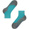 FALKE TK5 Short Cool Wandersocken Damen 6206 - turquoise 35-36