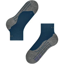 FALKE TK5 Short Cool Socken 6598 - blue pond 39-41