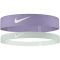 2er Pack NIKE Flex Headband Damen 553 - lilac ice/light silver/white