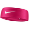 NIKE Dri-FIT Fury Classic Stirnband 618 - vivid pink/white/white