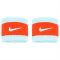 2er Pack NIKE Swoosh Schweißbänder 450 - glacier blue/safety orange/glacier blue