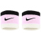 2er Pack NIKE Swoosh Schweißbänder 641 - pink foam/coconut milk/black
