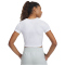 UNDER ARMOUR Rival Rib Baby Tee Trainingsshirt Damen 100 - white/white XS